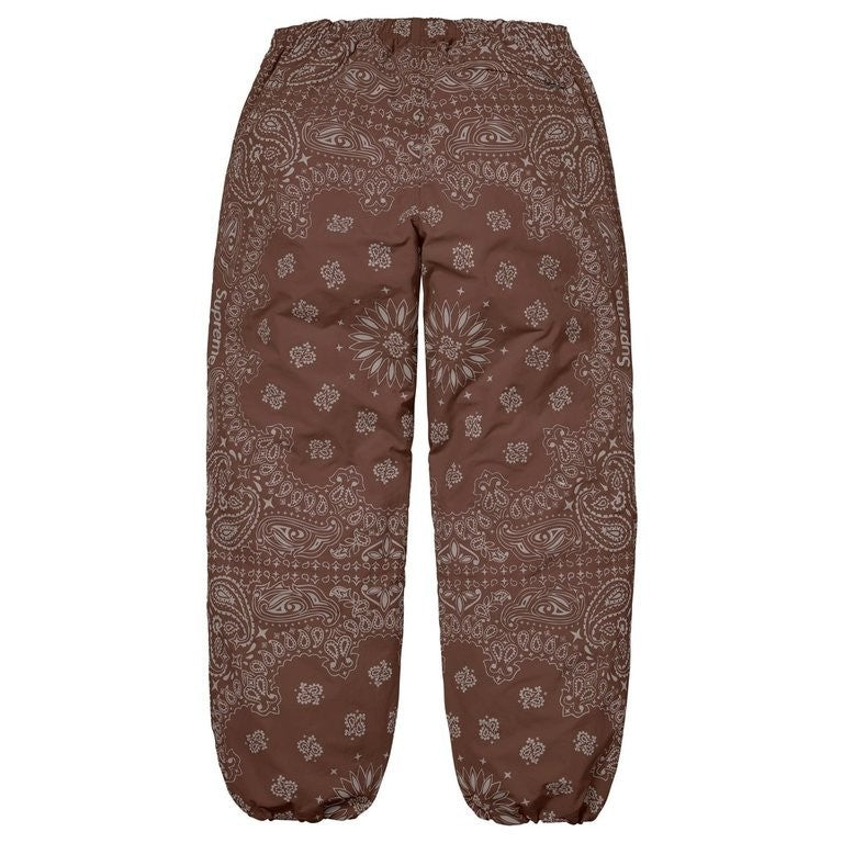 Supreme Reflective Bandana Track Pant Brown