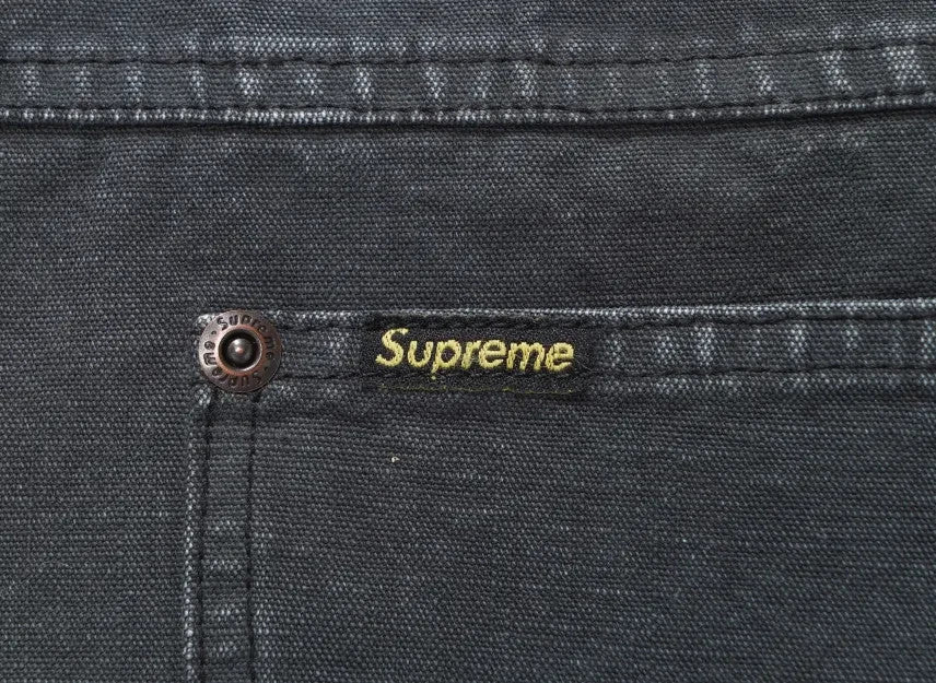 Supreme Worn Snap Painter Shirt "Black"