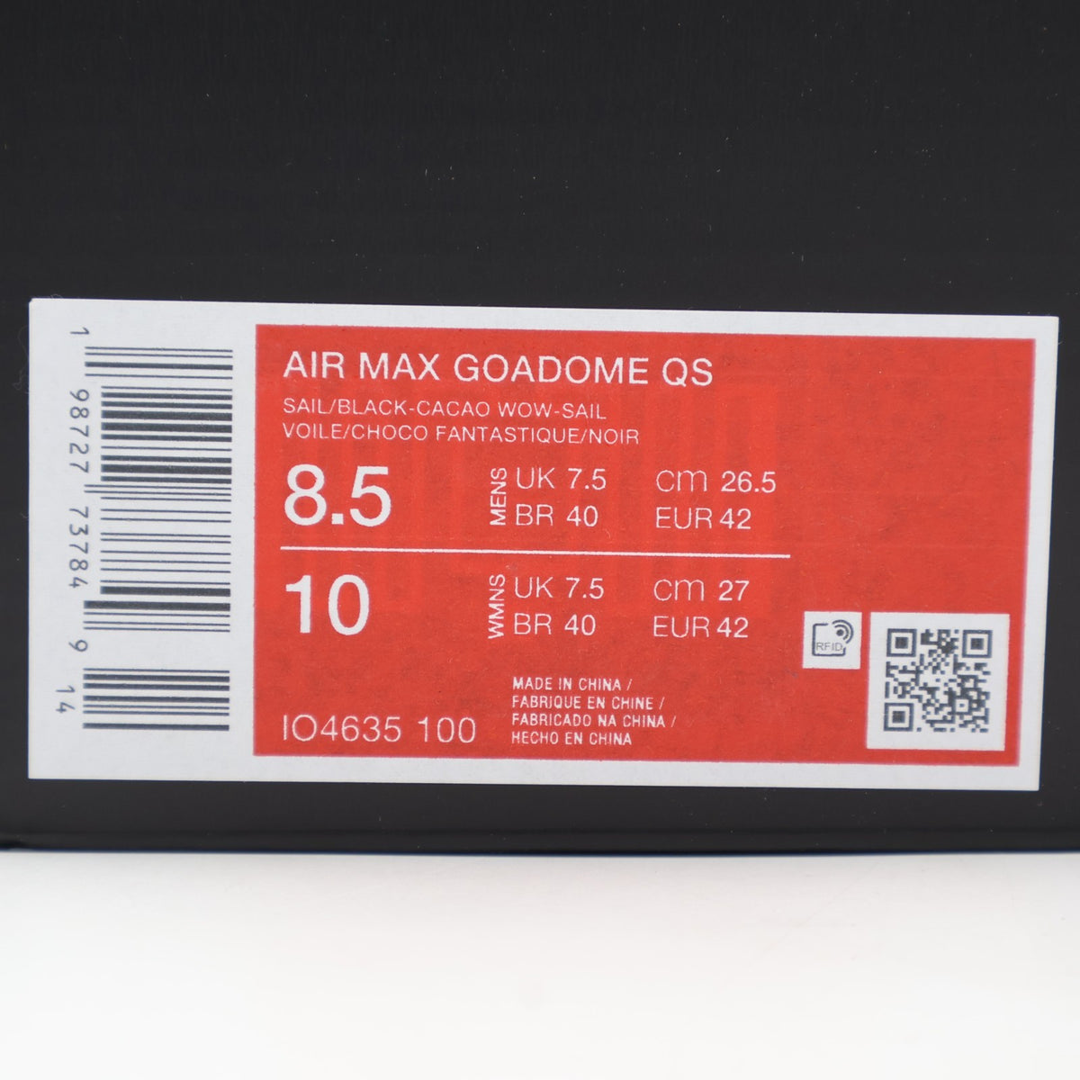 IO4635-100 Nike Air Max Goadome QS Pony Hair Sail Cacao Wow (Men's)
