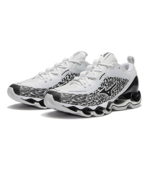 D1GA261304 Mizuno Wave Prophecy 13.2 White Black (Men's)