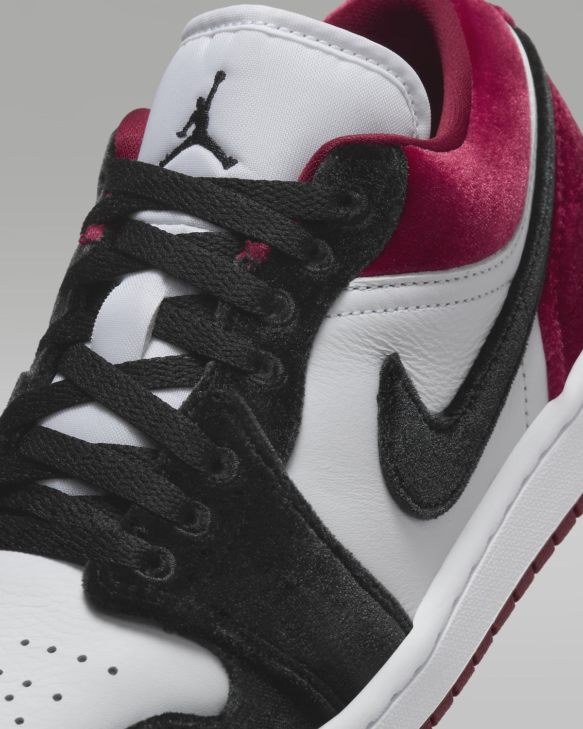 FZ3242-001 Nike Air Jordan 1 Low SE Velvet Red Black (Women's)