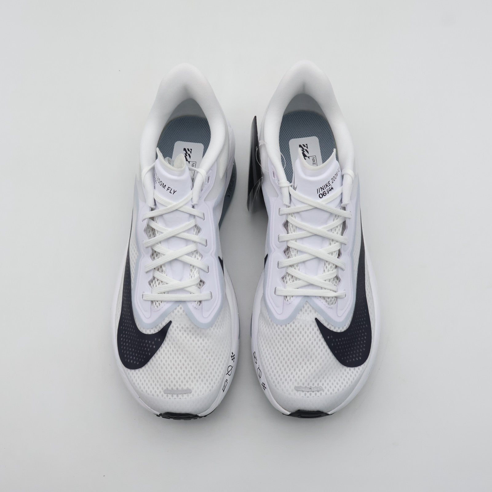 FN8454-104 Nike Zoom Fly 6 White Pure Platinum Obsidian Mist Gridiron (Men's)