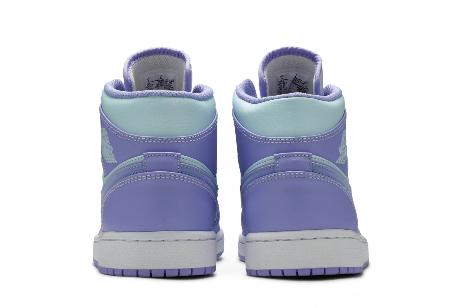 554724-500 Nike Air Jordan 1 Mid "Purple Aqua" (Unisex)