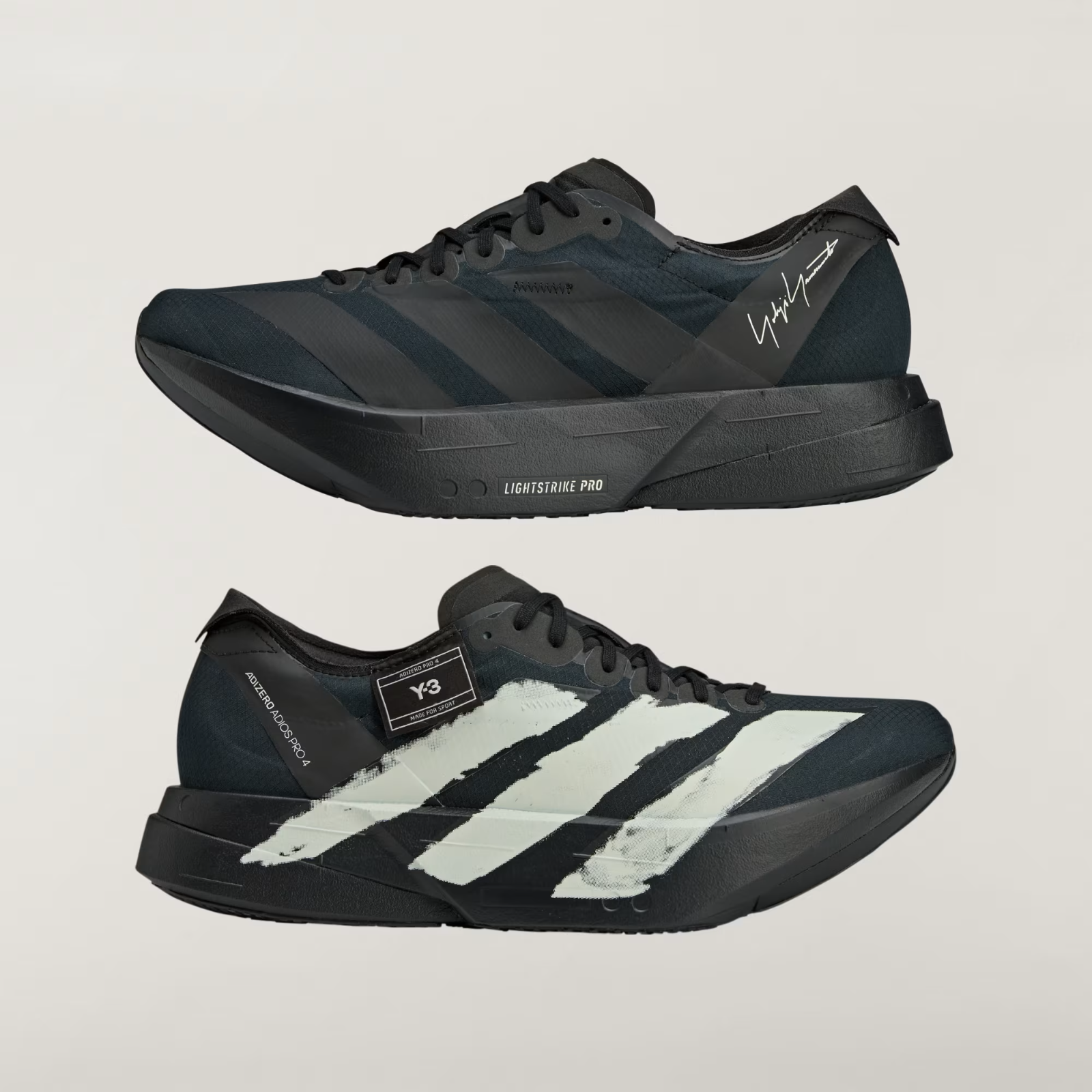 JR6655 adidas Y-3 Adios Pro 4 Black Off White (Men's)