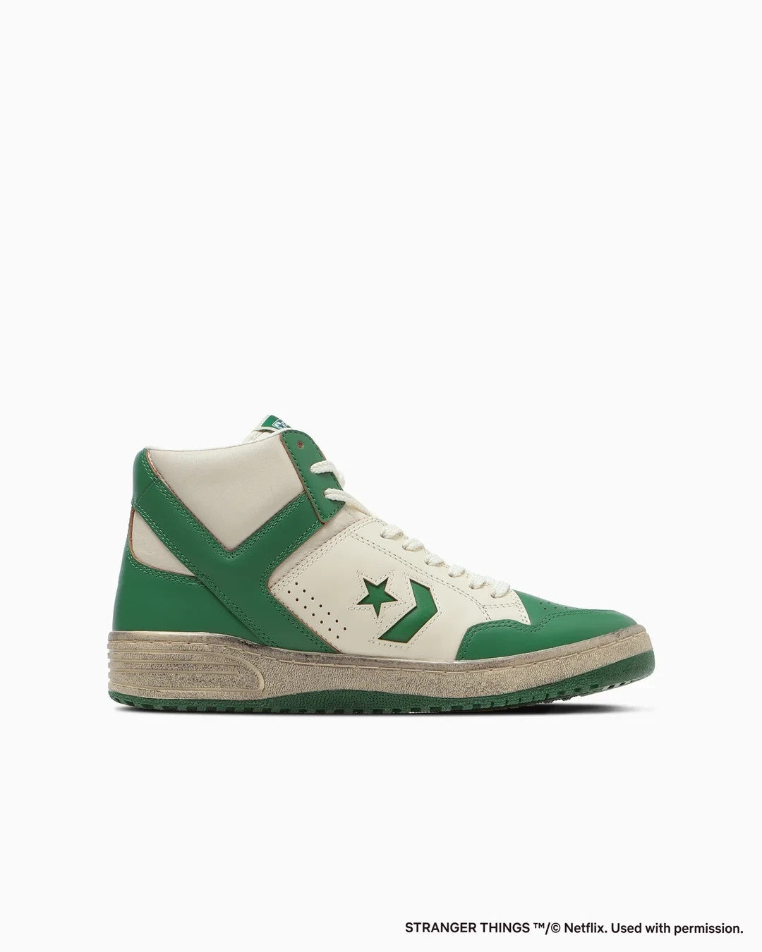 33702370 Stranger Things 5 Converse Weapon Hi Green White (Men's)
