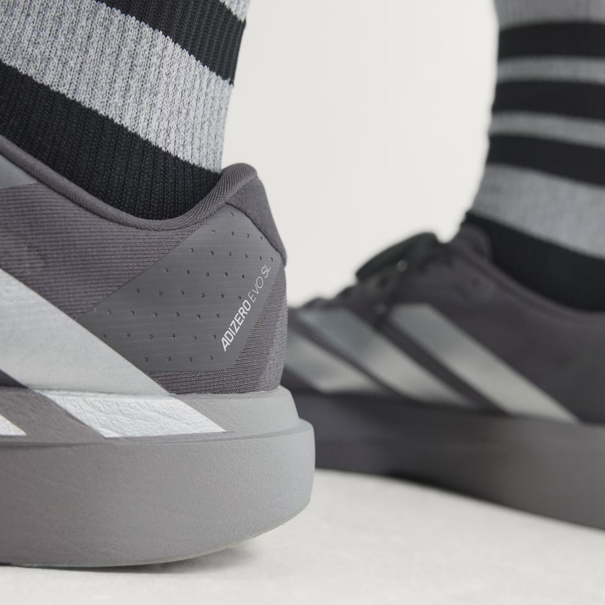 KI9874 Adizero Evo SL "Grey Strata/Silver Metallic" (Men's)