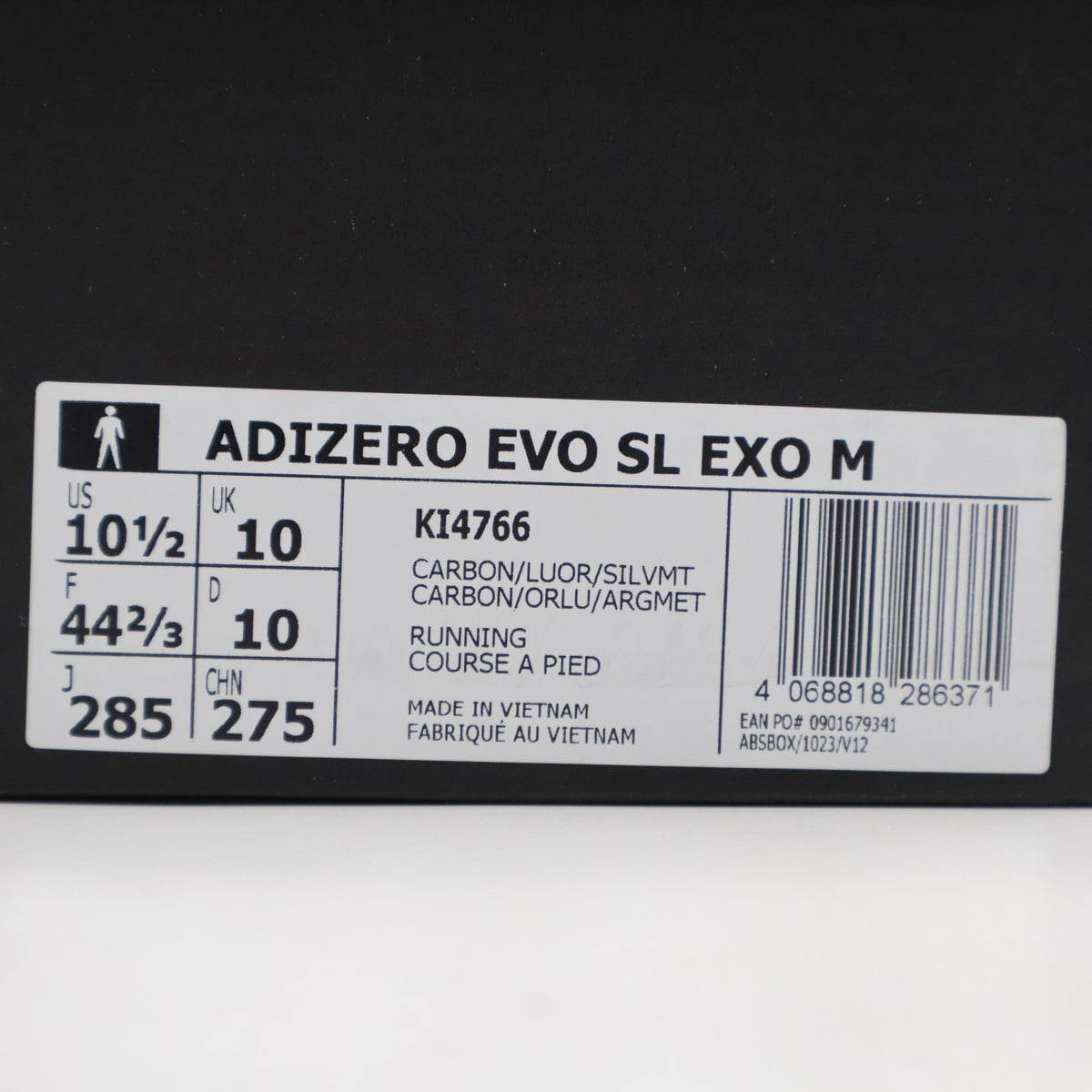 KI4766 adidas Adizero Evo Sl EXO Carbon Lucid Orange Silver Metallic (Men's)