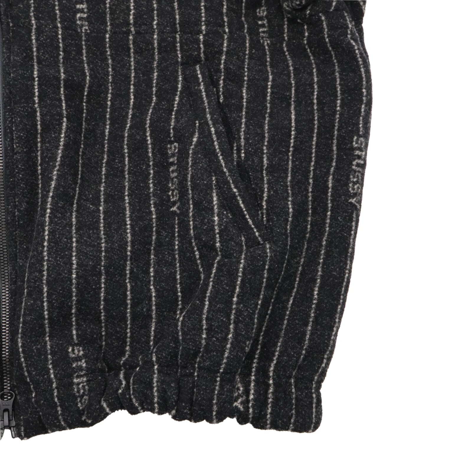 Stussy Nike Striped Wool Jacket Black