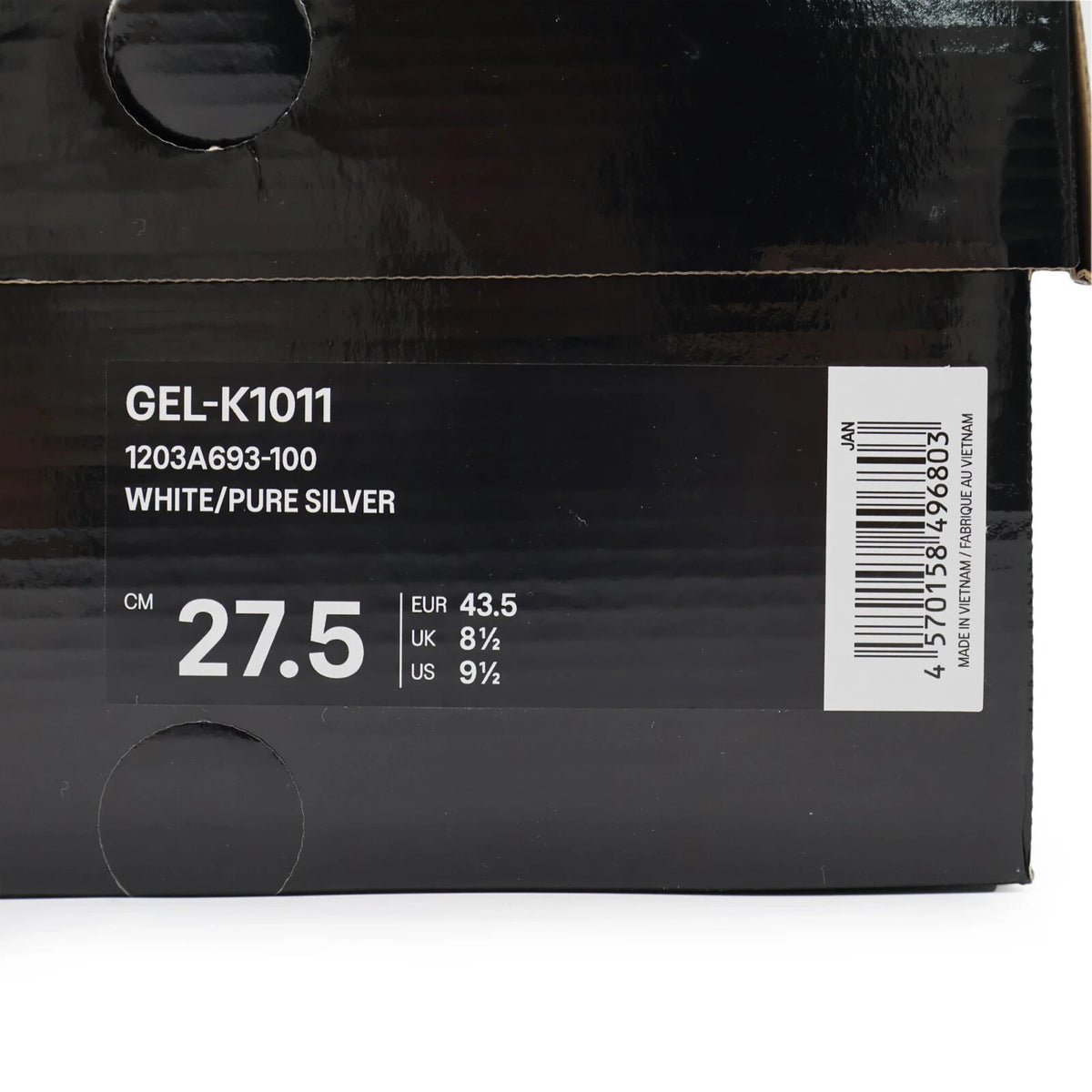 1203A693-100 Gallery Dept. Asics Gel-K1011 White Pure Silver (Men's)