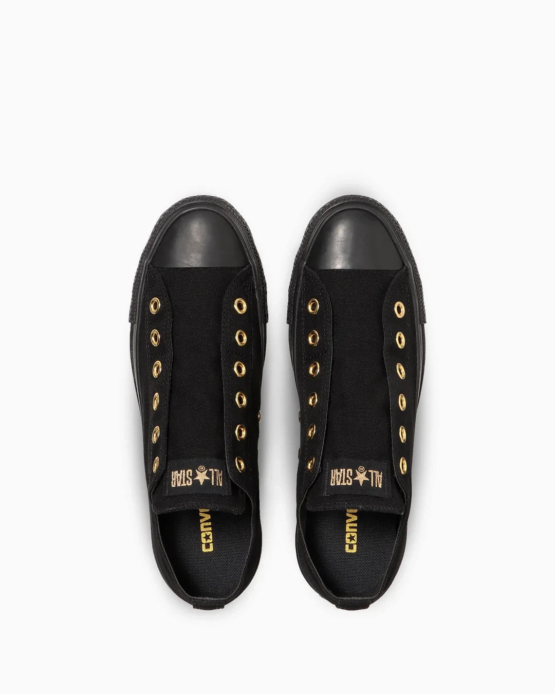 31316641 Converse All Star Goldstripe Slip OX Black Black (Men's)