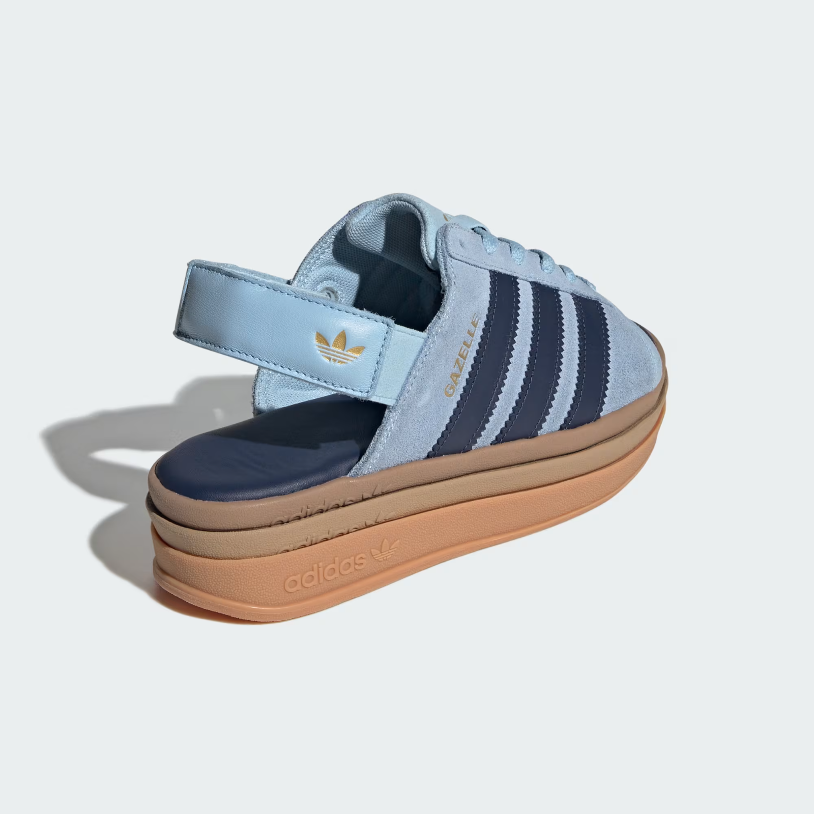 KI8583 adidas Gazelle Bold Sandal Clear Sky Night Indigo (Women's)