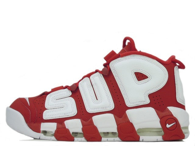 902290-600 Supreme Ã Nike Air More Uptempo "White/Red" (Men's)