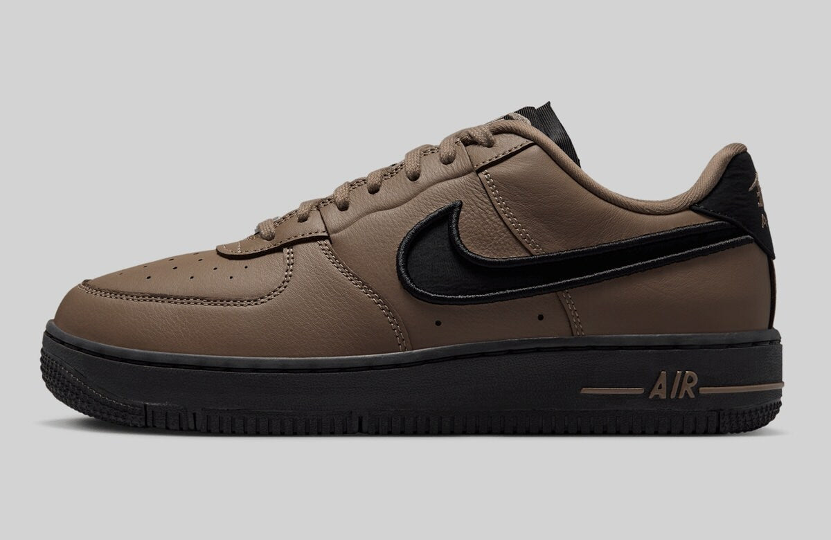 FJ7409-200 Nike Air Force 1 Dance Mink Brown Metallic Silver Black (Women's)