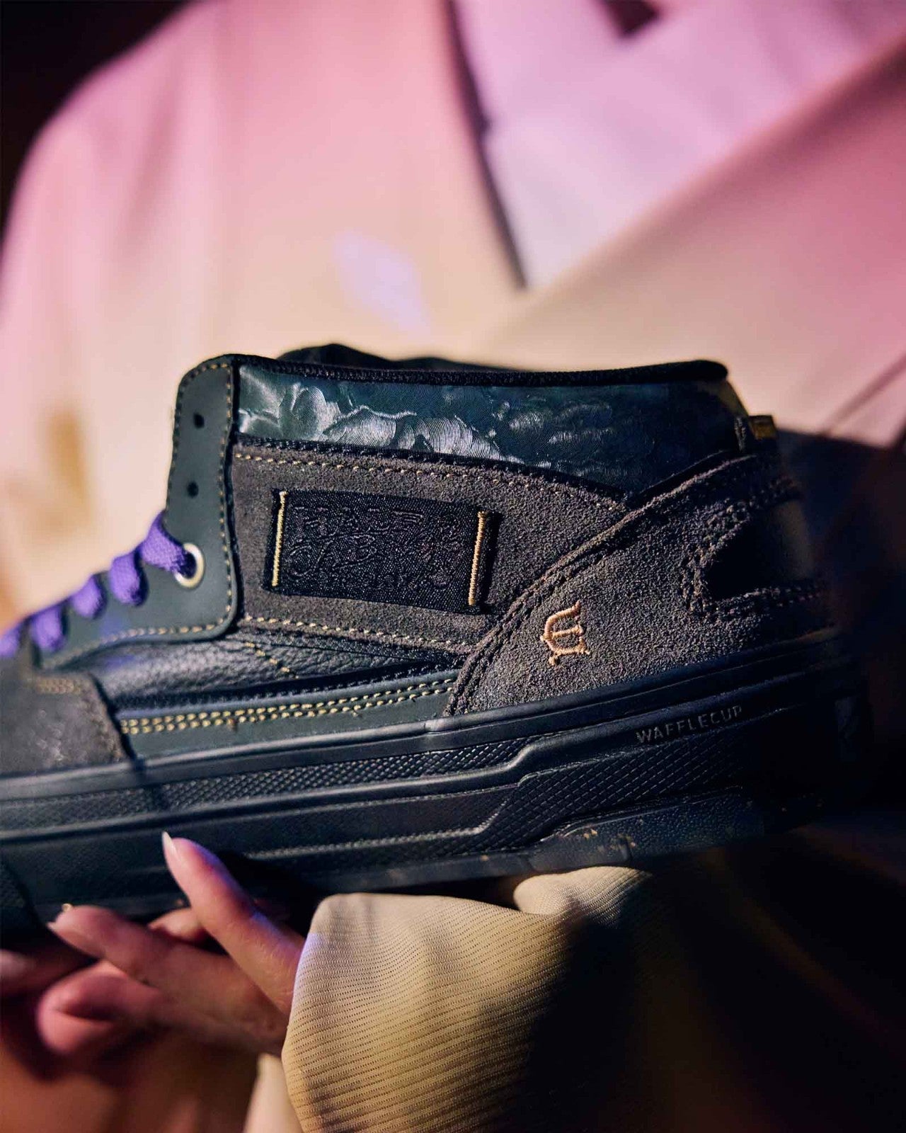 VN000D9ZEAQ Evisen Skateboards Ã Vans Skate Half Cab Wafflecup "Black/After Dark