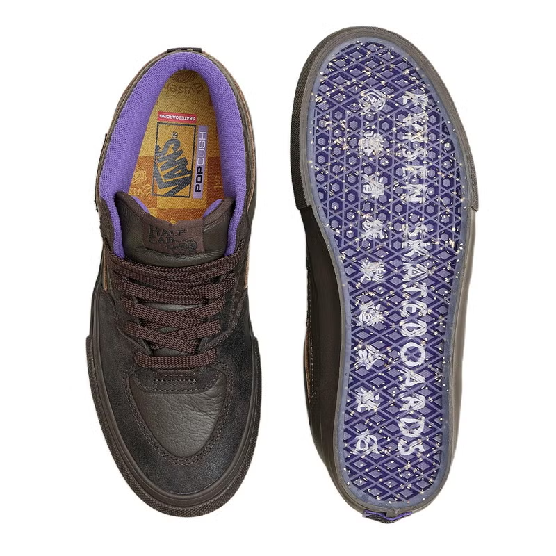 VN0A5FCD8ZM Evisen Skateboards Ã Vans Skate Half Cab "Deep Mahogany" (Men's)