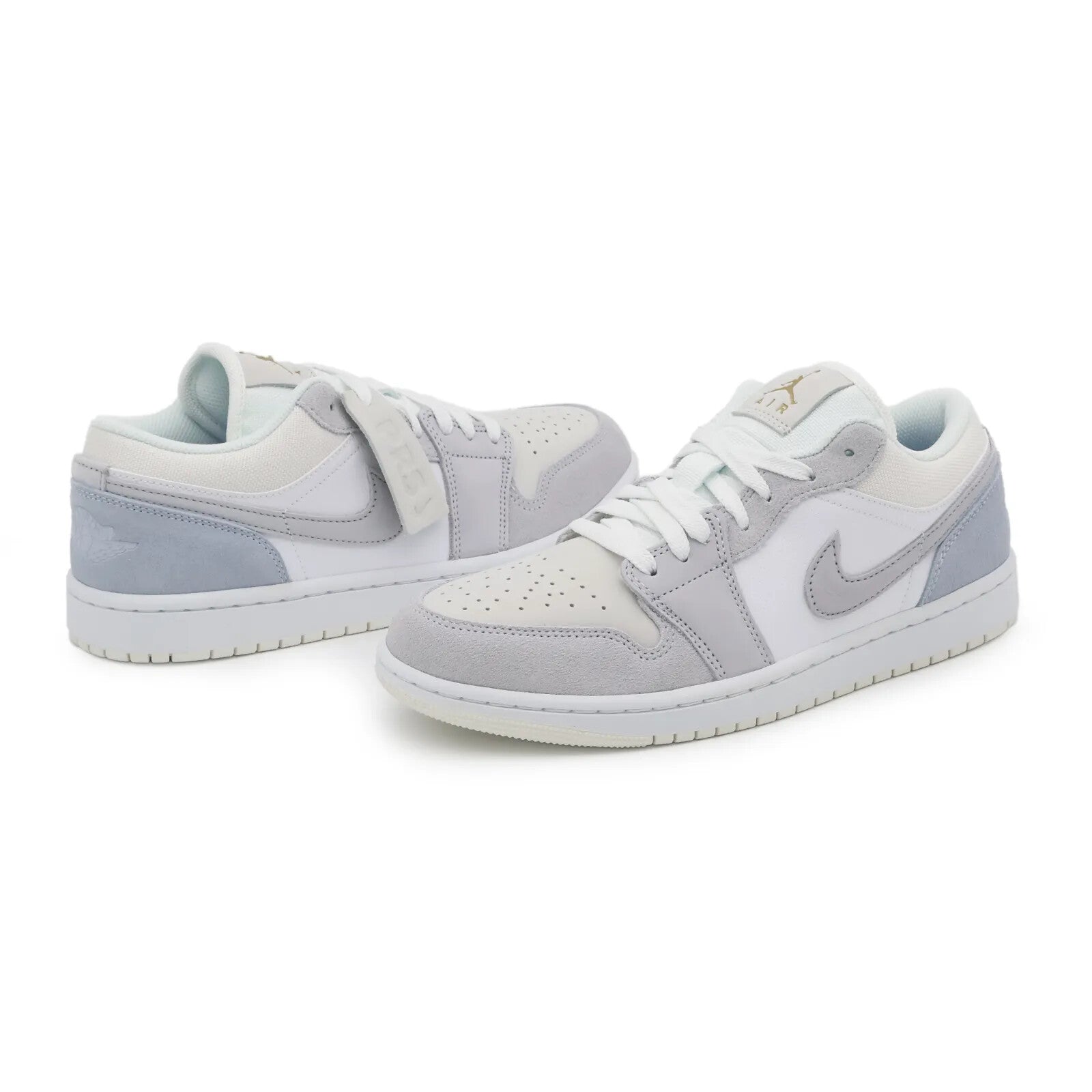 CV3043-100 Nike Air Jordan 1 Low Paris White Sky Football Grey Blue (Men's)