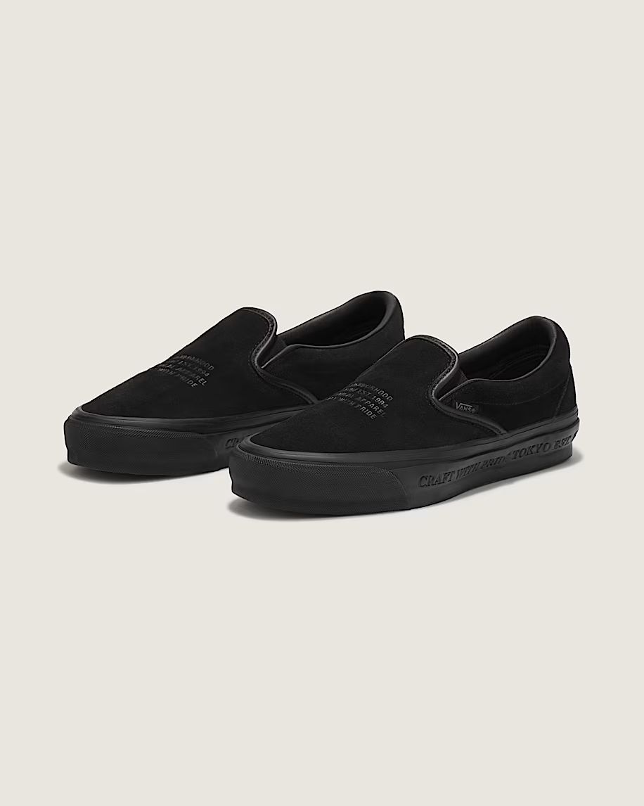 SNDN-SNKR-10282 NEIGHBORHOOD Ã OTW by Vans Classic Slip-On 98 Black (Men's)