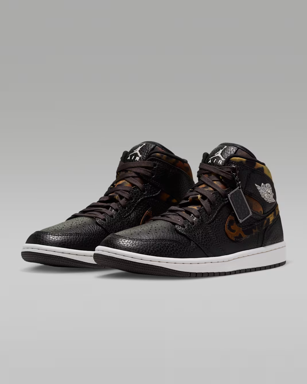 IQ5161-001 Nike Air Jordan 1 Mid SE "Black/Velvet Brown" (Women's)