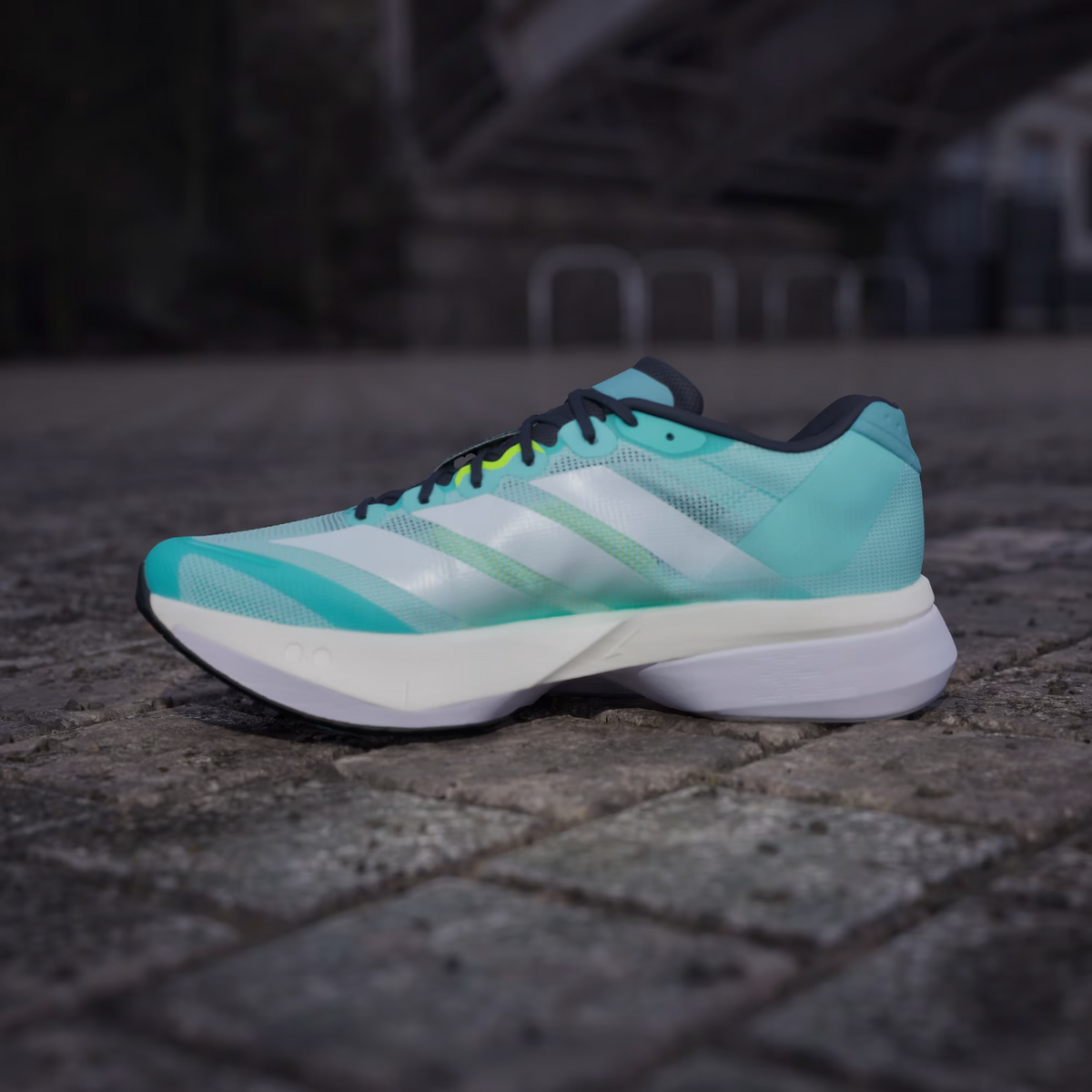 JS4945 adidas Adizero Boston 13 Blue/Cloud White/Lucid Lemon (Men's)