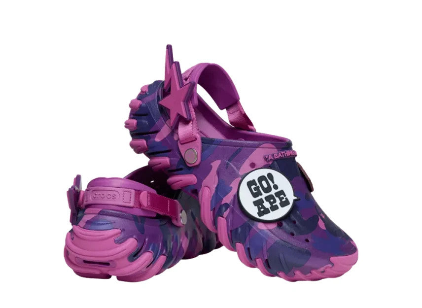 819112 BATHING APE x Crocs Echo RO Clog "Grapeberry" (Men's)