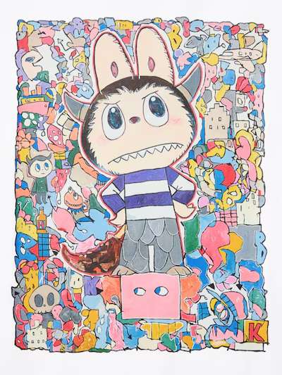 Uniqlo POP MART THE MONSTERS (LABUBU) UT Women'S White