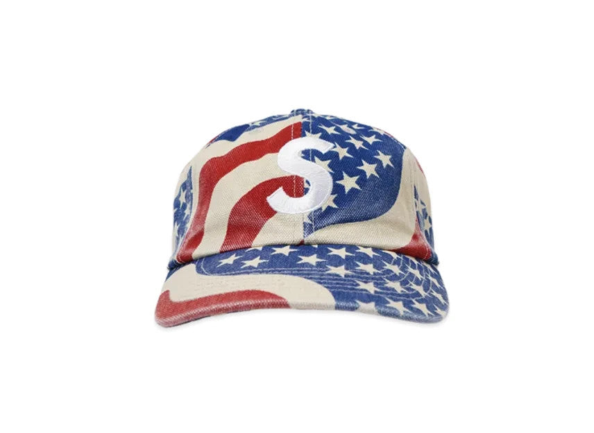 Supreme Pigment Coated S Logo 6-Panel "Flag"