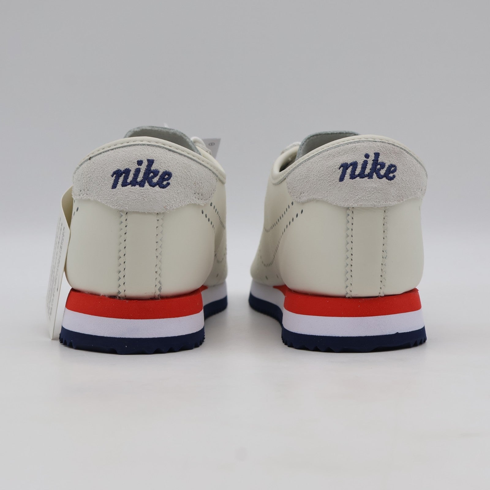 HQ1841-101 Nike Cortez Leather Sail White Light Crimson Midnight Navy (Women's)