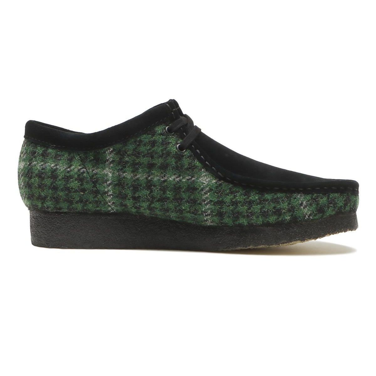 26182790 Harris Tweed Ã Clarks Wallabee Green Tweed Combi ( Men's )