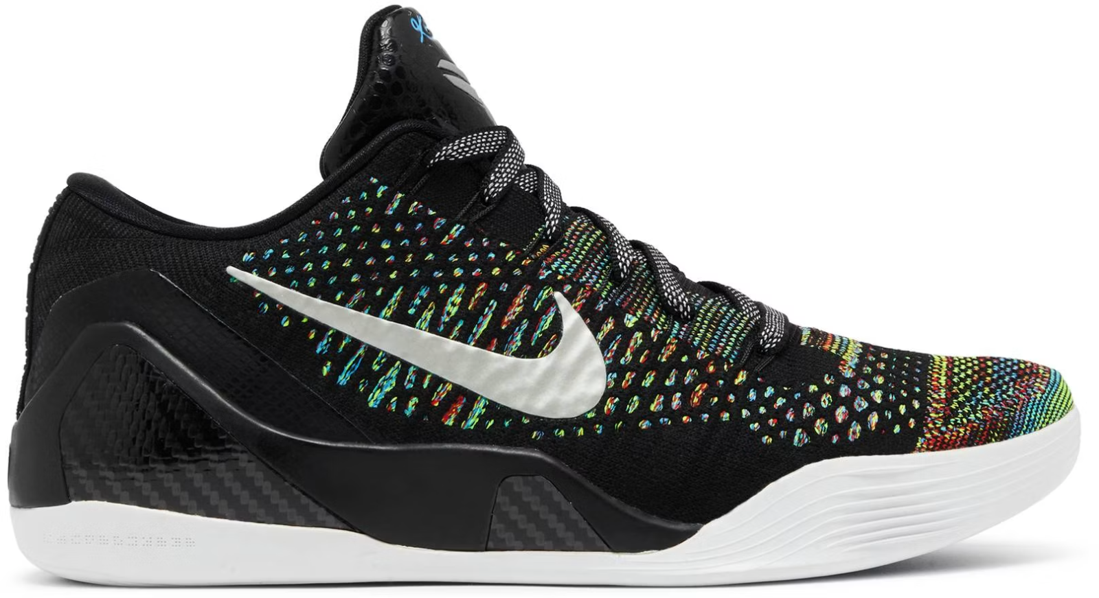 698595-009 Nike Kobe 9 Elite PRM Low HTM Milan "Black/Multi-Color" (Men's)