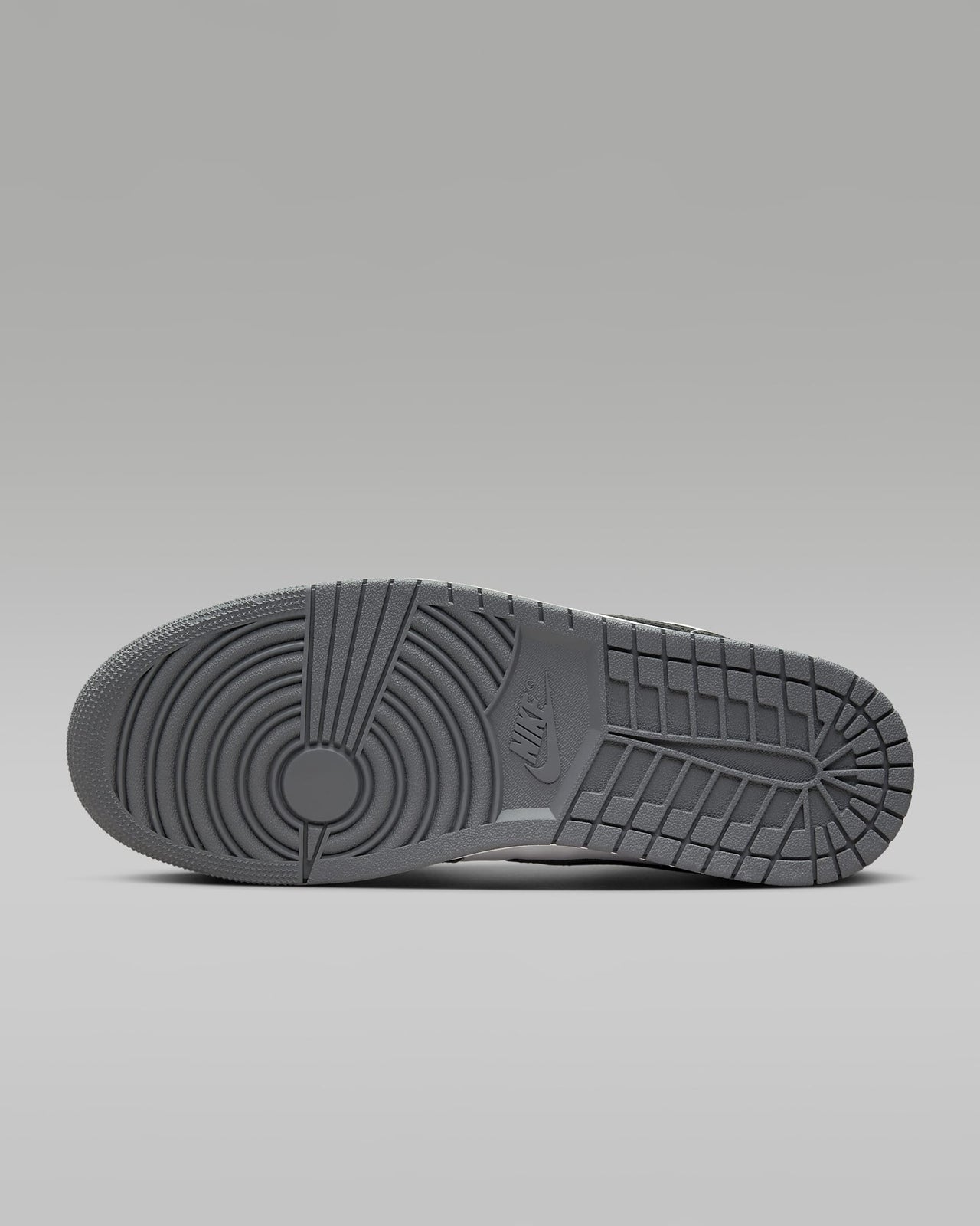 553558-152 Nike Air Jordan 1 Low Grey White Black (Men's)