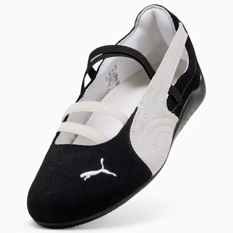 401287-06 Puma  Speedcat Ballet Suede Puma Black Puma White Warm White (Women's)