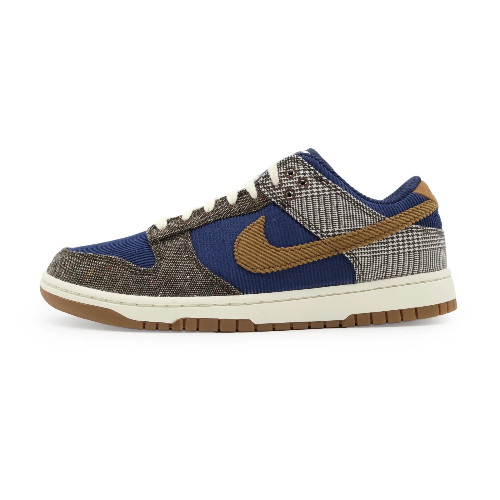 FQ8746-410 Nike Dunk Low PRM Tweed Midnight Navy Baroque Brown Corduroy (Men's)