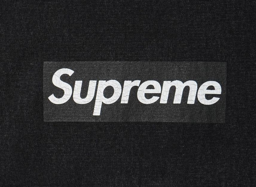 Supreme Washed Box Logo Crewneck Black