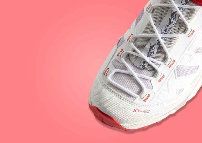 L47771800 KITH Salomon XT-4K Bright White Ashes of Roses Fiery Red (Men's)