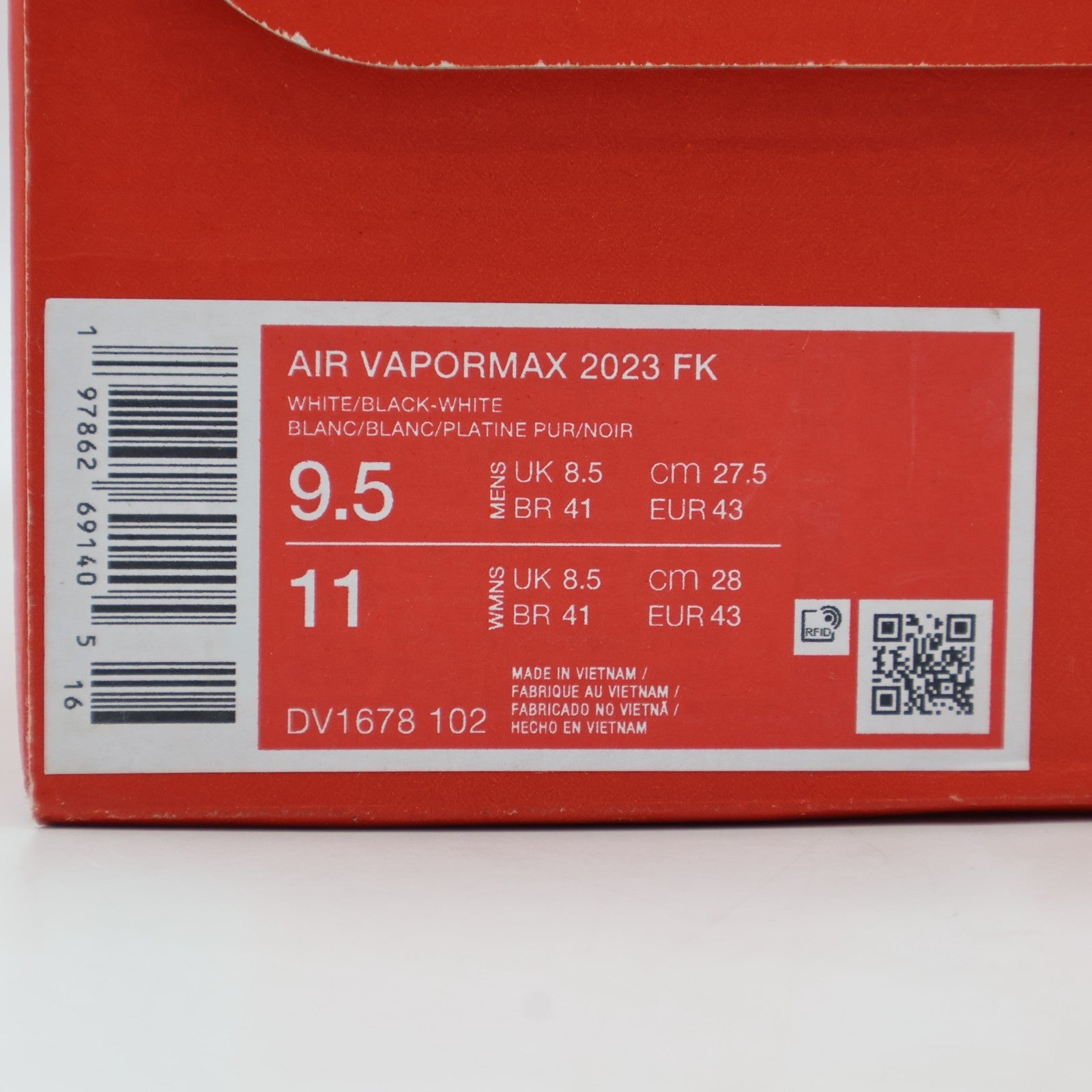 DV1678-102 Nike Air Vapormax 2023 Flyknit Pure Platinum White (Men's)