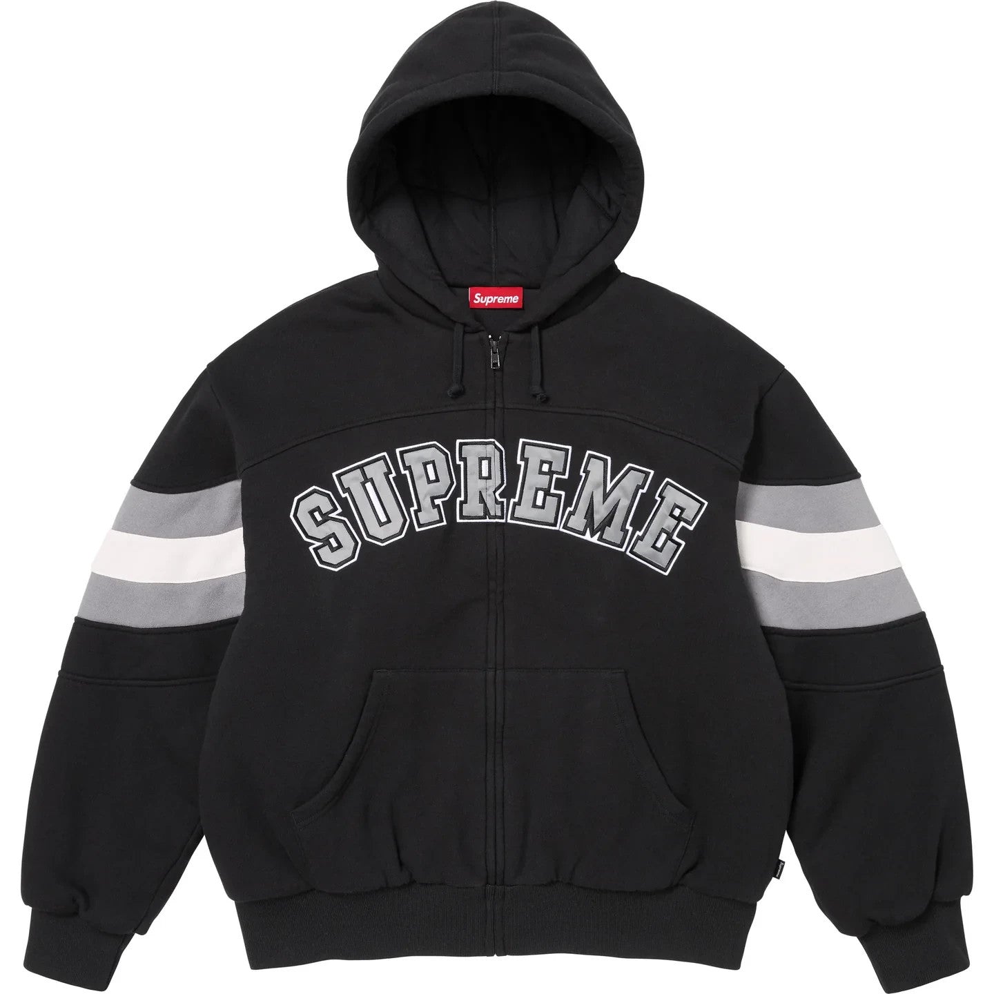 Supreme Filled Zip Up Hooded Sweatshirt Black