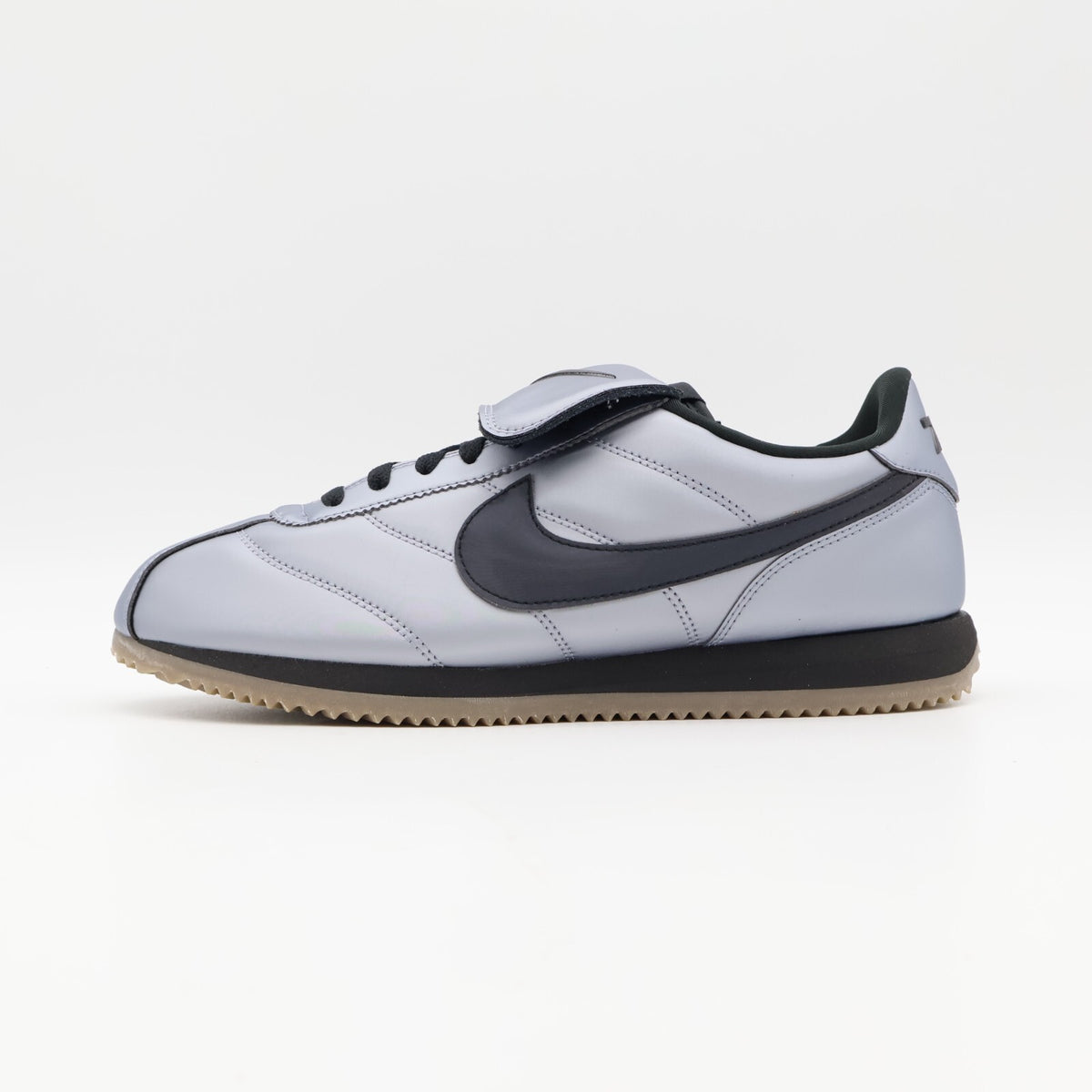 HQ3490-099 Nike Cortez Leather SE Metallic Cool Grey Black Gum Dark Brown (Men's
