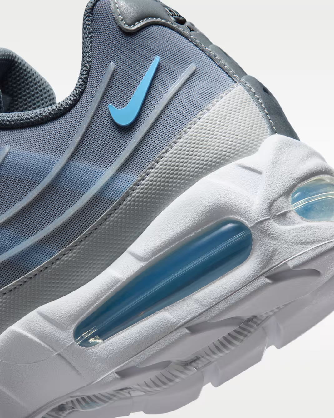 IH7853-003 Nike Air Max 95 Big Bubble Tech "Smoke Grey/Football Blue" (Men's)