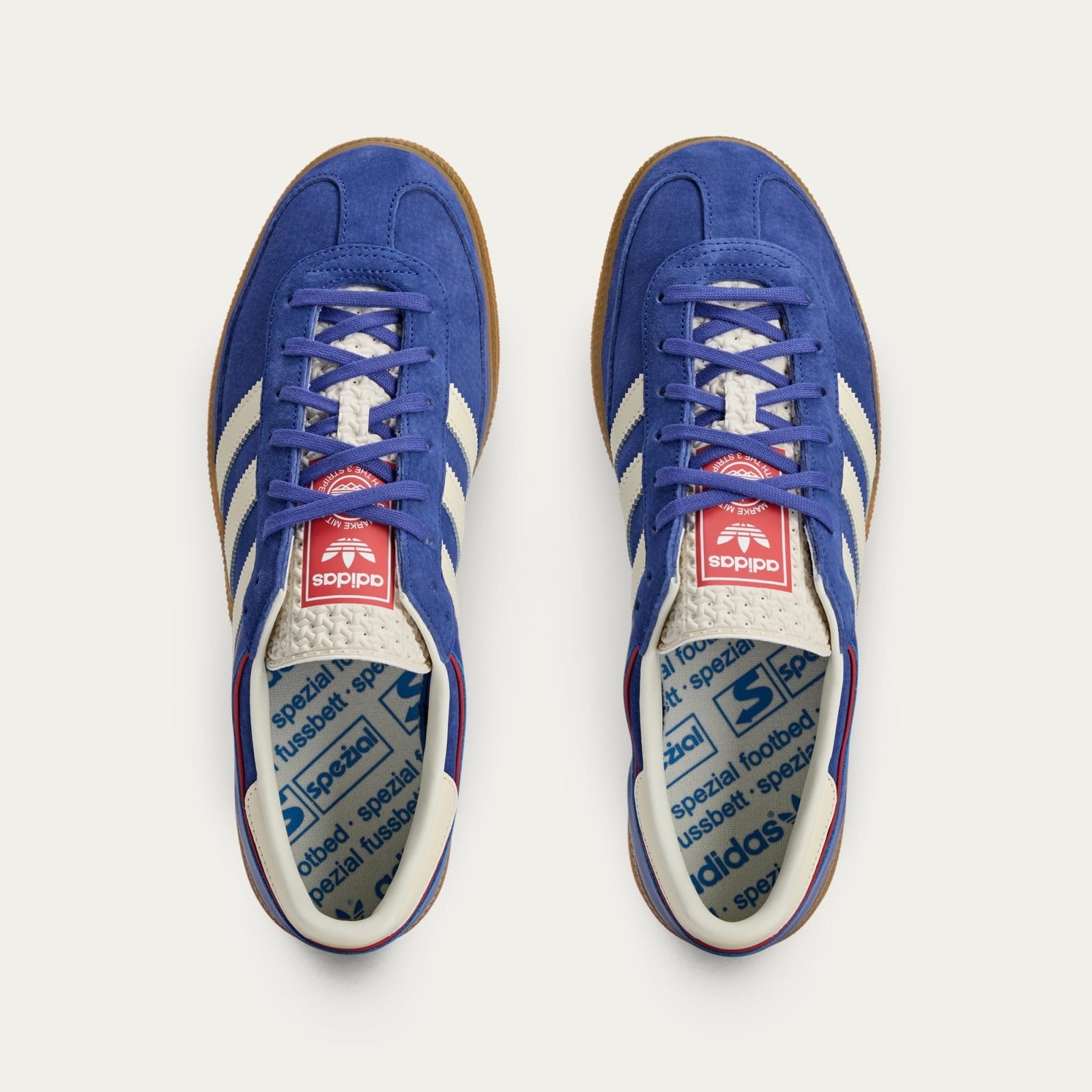 JS3062 adidas Originals Handball Cup Spezial Semi Lucid Blue Cream White (Men's)