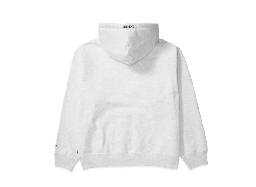 Supreme Devil S Logo Zip Up Hooded Sweatshirt "Ash Grey"