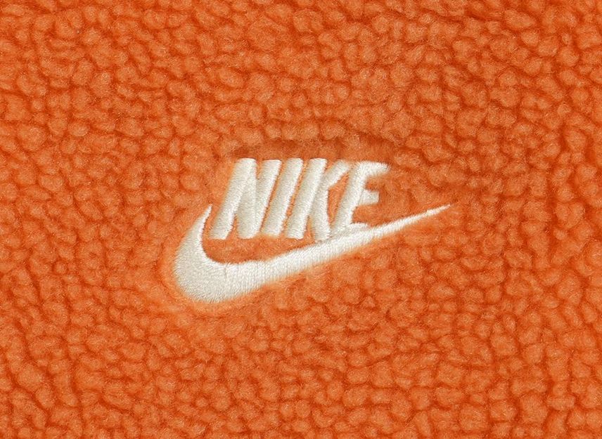 Nike Big Swoosh Reversible Boa Jacket Hot Curry