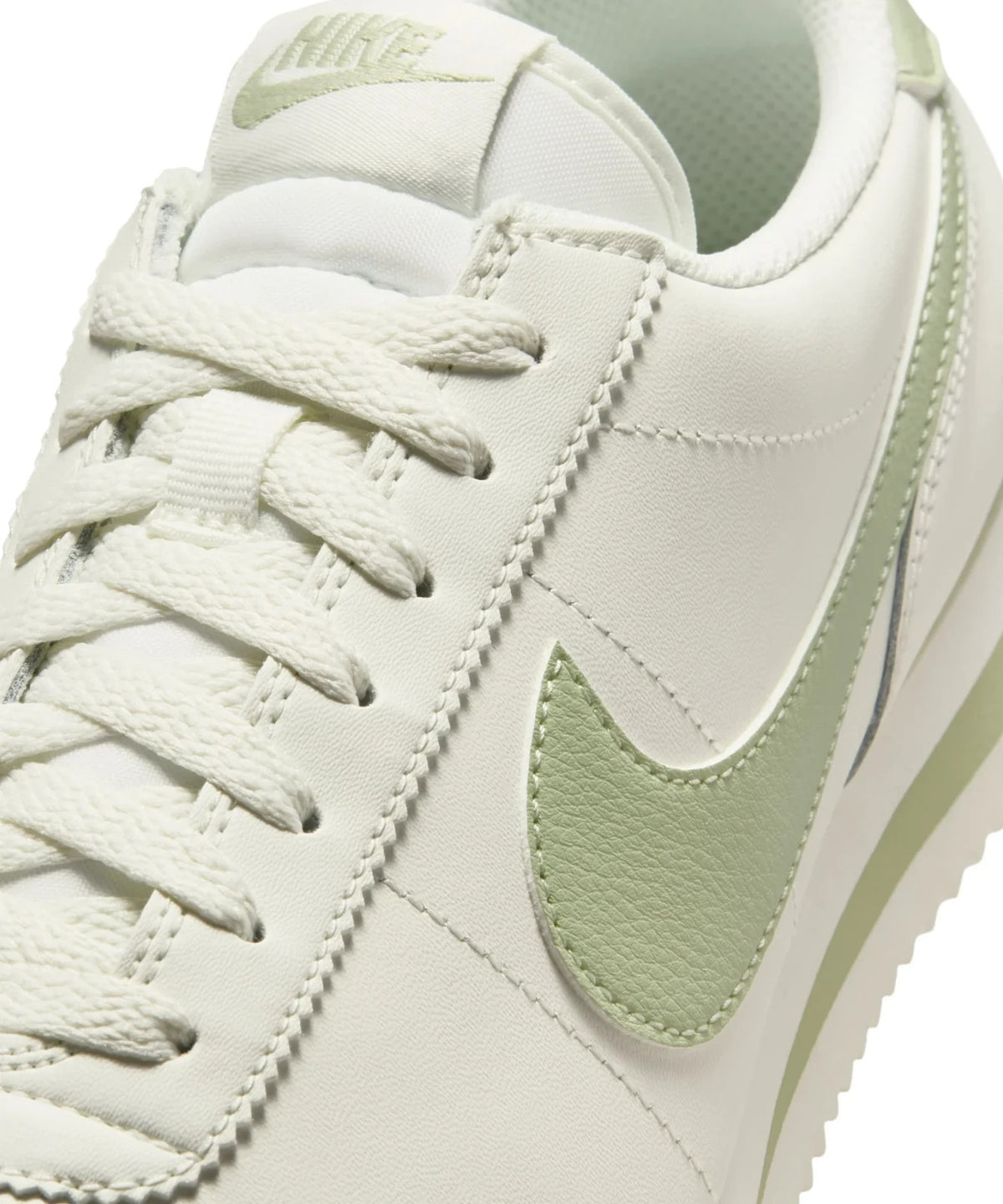 DN1791-117 Nike Cortez Leather Sail Olive Aura (Women's)