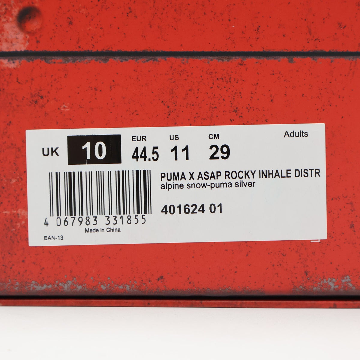 401624-01 A$AP Rocky Puma Inhale Distressed Tan Bronze Red (Men's)