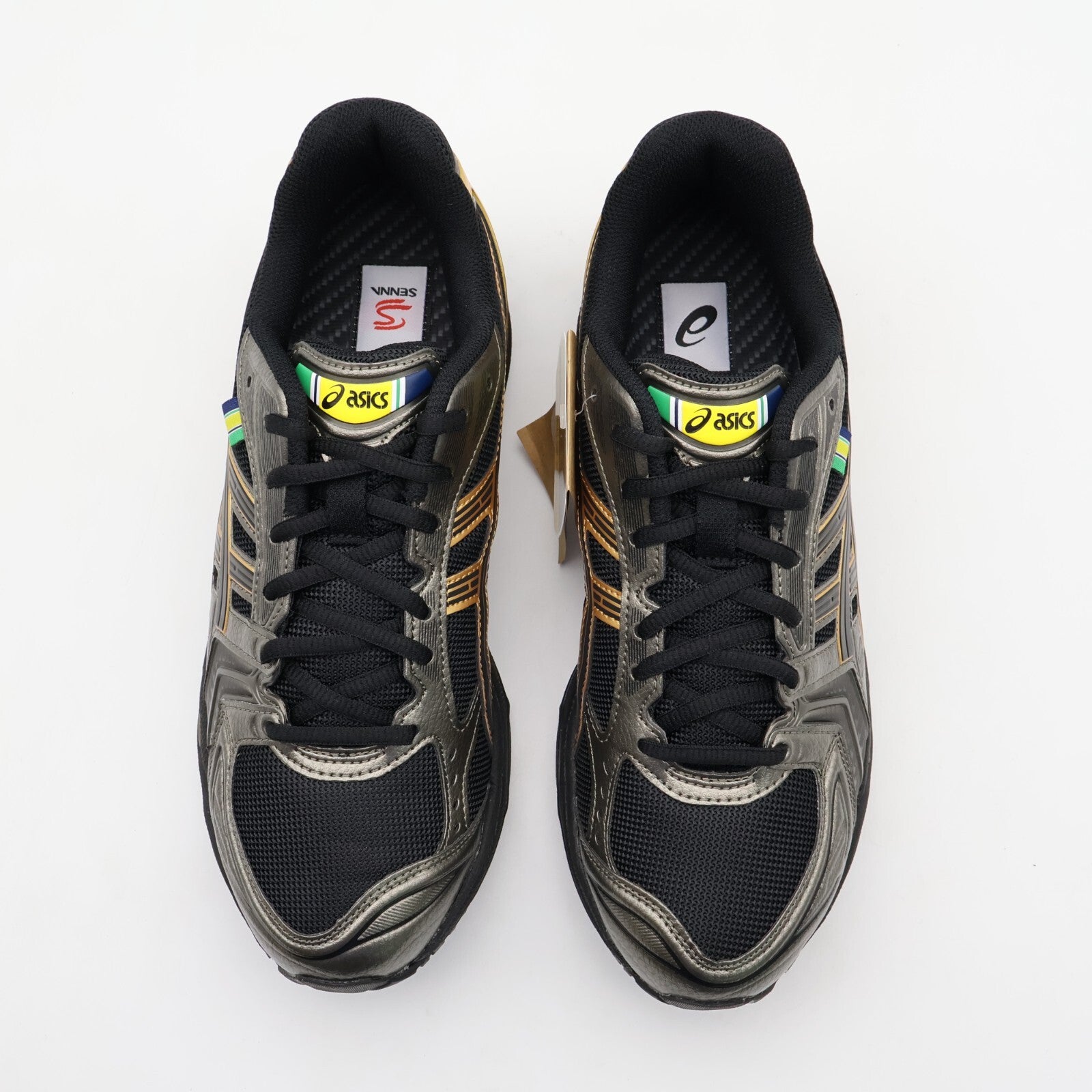 1203A860-001 Ayrton Senna Asics Gel-Kayano 14 Black Pure Gold (Men's)