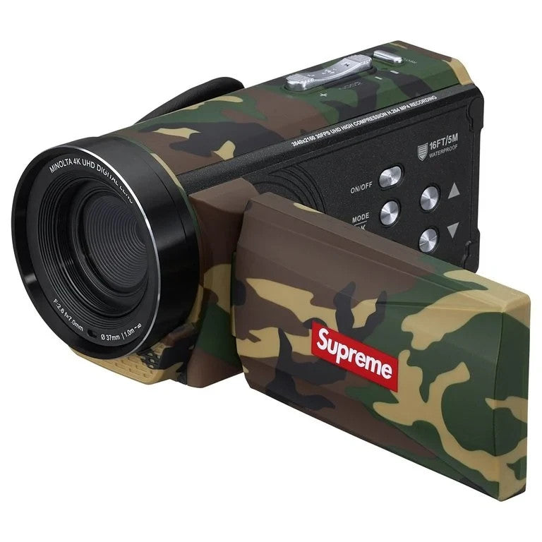 Supreme x Minolta MN4K300WP Waterproof Camcorder Woodland Camo