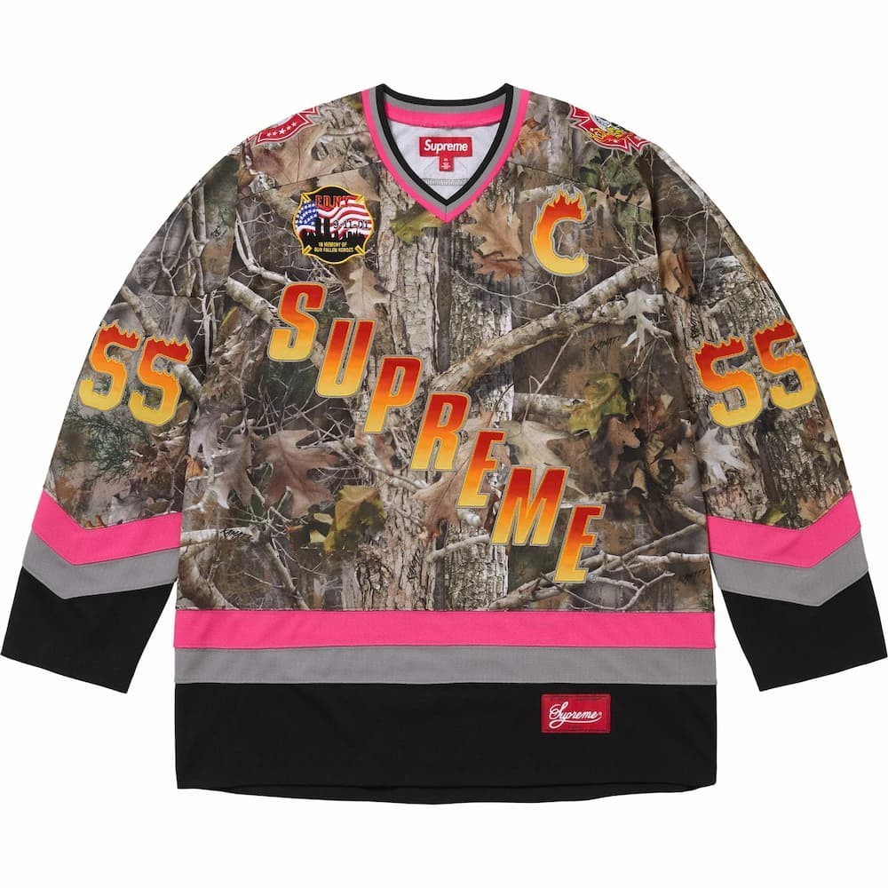 Supreme FDNY Hockey Jersey TrueTimber Kanati Camo