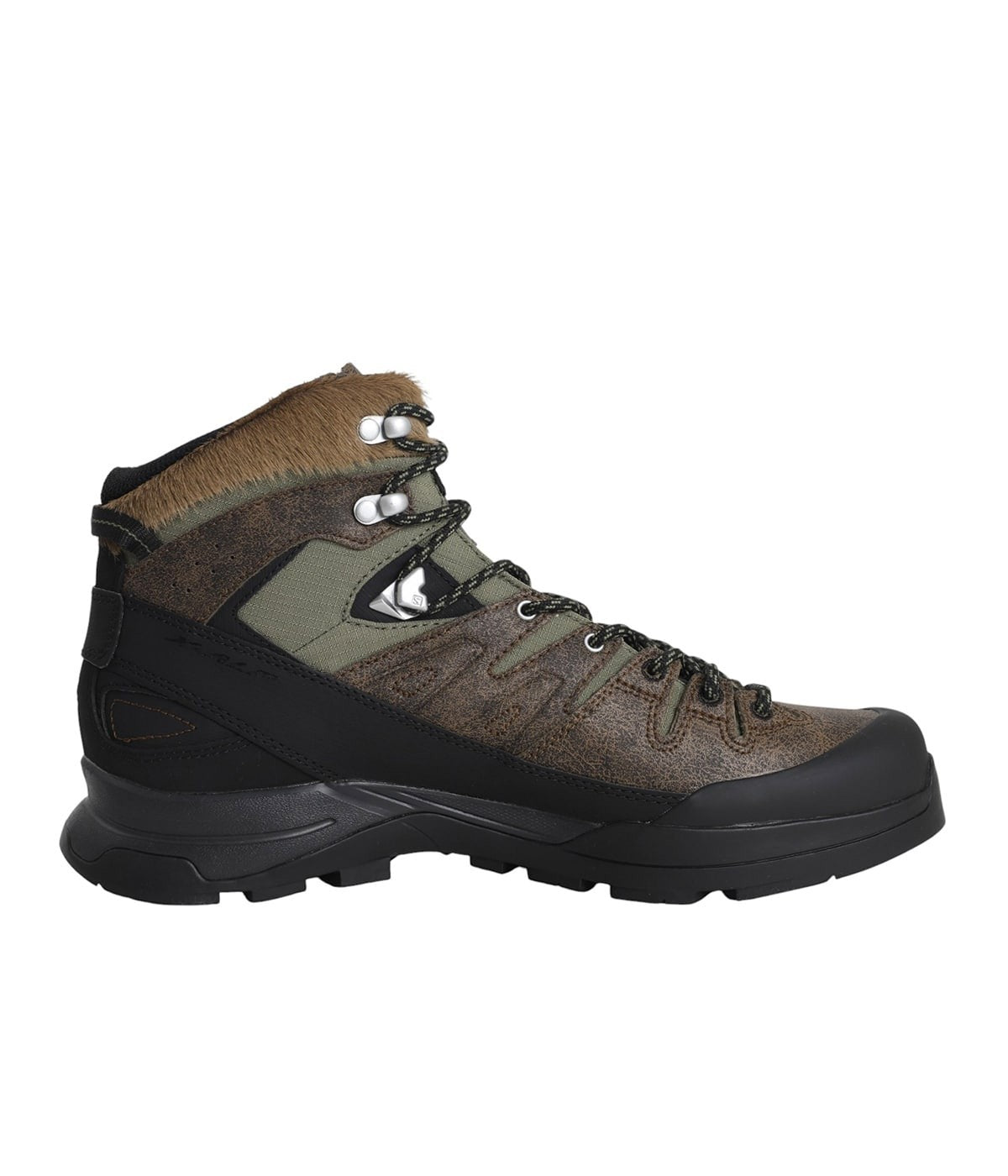 L47795900 Salomon X-ALP Mid Distressed Leather GORE-TEX Dark Earth Black (Men's)