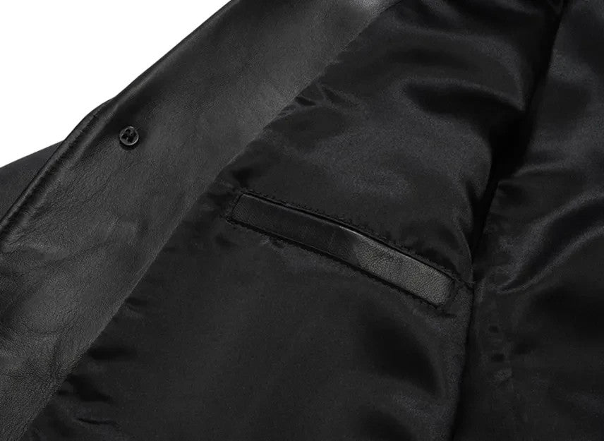 Supreme x Schott Leather Overcoat "Black"