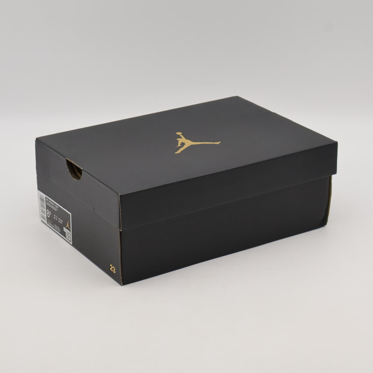 553558-092 Nike Air Jordan 1 Low Black Medium Olive White (Men's)
