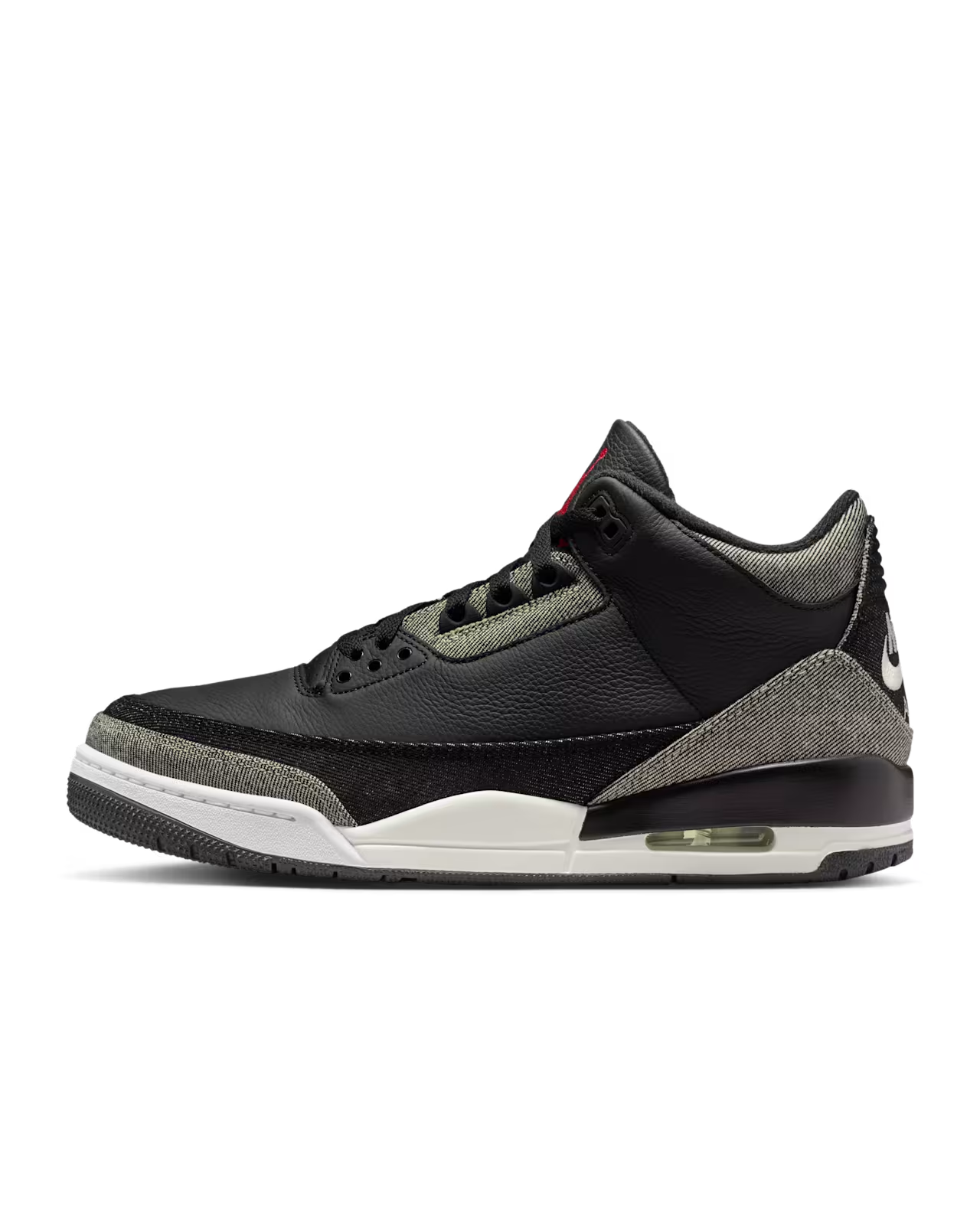 IR0914-400 Levi's Nike Air Jordan 3 Retro SP Black and White (LEVI'S Tab) (Men's